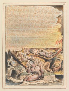 Jeruzalem, Plaat 50, De Atlantische Bergen... door William Blake