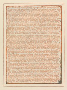Jeruzalem, Plaat 88, Los antwoordde zuchtend.... door William Blake