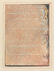 Jeruzalem, Plaat 89, Hoewel verdeeld door het Kruis.... door William Blake