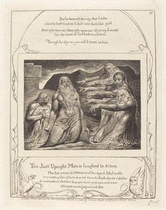 Job Berispt door Zijn Vrienden door William Blake