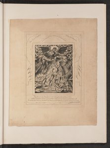 Jobs Zonen en Dochters Overweldigd door Satan door William Blake