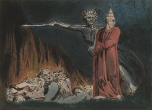Lucifer en de paus in de hel