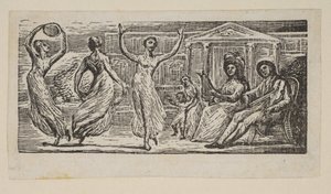 Menalcus Bekijkt Dansende Vrouwen, uit Thornton