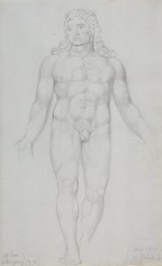 Old Parr toen hij jong was, 1820 door William Blake
