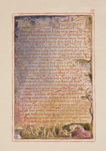 P.125-1950.pt12 De Schoorsteenveger: plaat 12 uit Songs of Innocence and of Experience (kopie AA) c.1815-26 door William Blake