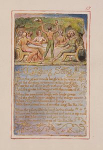 P.125-1950.pt15 Lachend Lied: plaat 15 uit Songs of Innocence and of Experience (kopie AA) c.1815-26