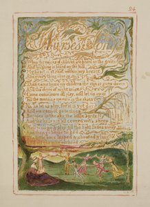 P.125-1950.pt24 Lied van de Verpleegster: plaat 24 uit Songs of Innocence and of Experience (kopie AA) c.1815-26 door William Blake