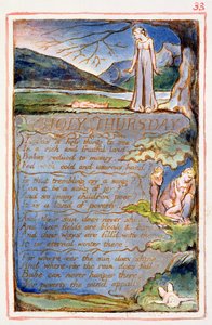 Heilige Donderdag: plaat 33 uit Songs of Innocence and of Experience (kopie AA) door William Blake