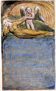 De engel: plaat 41 uit Songs of Innocence and of Experience (kopie AA) c.1815-26 door William Blake