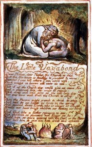 De Kleine Zwerver: plaat 45 uit Songs of Innocence and of Experience (kopie AA) circa 1815-26 door William Blake