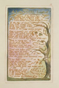 P.125-1950.pt51 Een Klein Meisje Verloren: plaat 51 uit Songs of Innocence and of Experience (kopie AA) c.1815-26