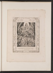 Satan voor de troon van God door William Blake