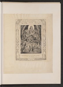 Satan voor de troon van God door William Blake