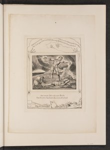 Satan Slaat Job met Zweren, 1825 door William Blake