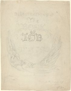Schets voor de titelpagina van de gegraveerde illustraties bij het Boek van Job