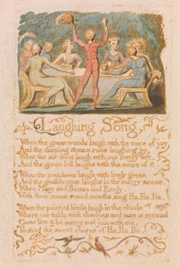 Liederen van Onschuld, Plaat 28, Lachend Lied (Bentley 15) door William Blake