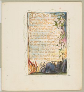 Songs of Innocence and of Experience: A Little Boy Lost, ca. 1825