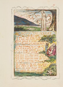 Songs of Innocence and of Experience: Holy Thursday, ca. 1825 door William Blake