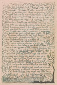 Songs of Innocence and of Experience, Plaat 10, "The Chimney Sweeper" (Bentley 12)