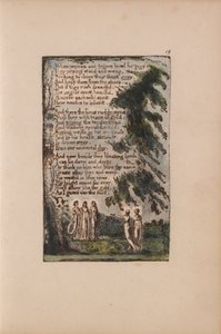 Liederen van Onschuld en Ervaring, Plaat 19, Nacht (Bentley 21) door William Blake