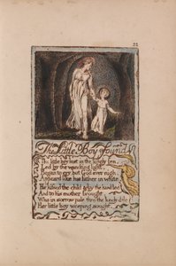 Liederen van Onschuld en Ervaring, Plaat 22, De kleine jongen gevonden (Bentley 14) door William Blake