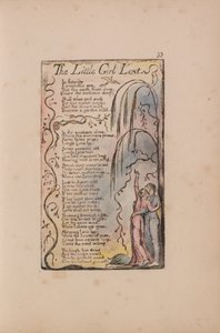 Liederen van Onschuld en Ervaring, Plaat 33, Het kleine meisje verloren (Bentley 34) door William Blake