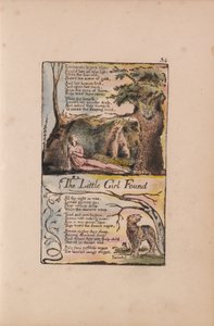 Liederen van Onschuld en Ervaring, Plaat 34, Het kleine meisje gevonden (Bentley 35) door William Blake