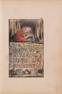 Liederen van Onschuld en Ervaring, Plaat 43, De Kleine Zwerver (Bentley 45) door William Blake