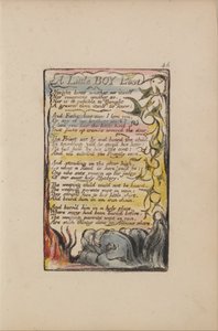 Liederen van Onschuld en Ervaring, Plaat 46, Een kleine jongen verloren (Bentley 50) door William Blake