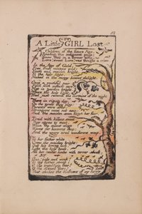 Liederen van Onschuld en Ervaring, Plaat 52, Een Klein Meisje Verloren (Bentley 51) door William Blake