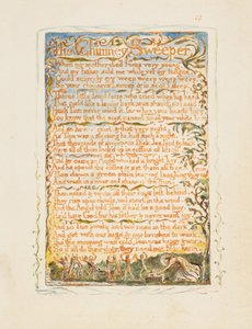 Songs of Innocence and of Experience: De Schoorsteenveger, ca. 1825 door William Blake