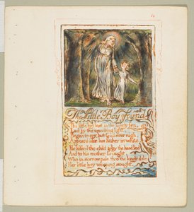 Songs of Innocence and of Experience: The Little Boy Found, ca. 1825 door William Blake