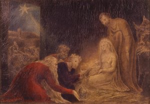 De aanbidding van de koningen door William Blake