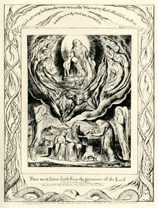 Het boek Job 2:7 geïllustreerd door William Blake door William Blake