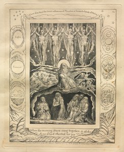 Het boek Job: Pl. 14, Toen de morgensterren samen zongen, en alle zonen van God...