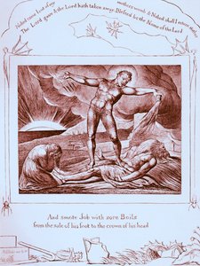Het boek Job illustraties door William Blake