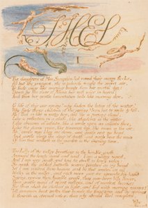 Het Boek van Thel, Plaat 3, "Thel / I / De dochters van Mne Seraphim . . . ."