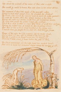 The Book of Thel, Plaat 4, Why should the mistress . . . . door William Blake