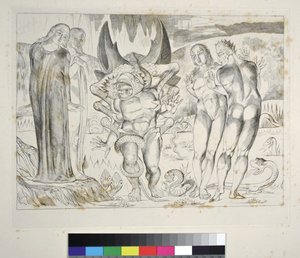 De Cirkel van de Dieven: Agnolo Brunelleschi aangevallen door een zesvoetige slang. Inferno, Canto XXV, illustratie bij de 