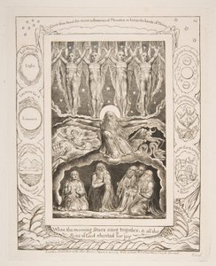 De Schepping, uit Illustraties van het Boek Job, 1825-26 door William Blake