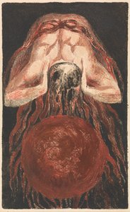 The First Book of Urizen, Plaat 16 (Bentley 17) door William Blake