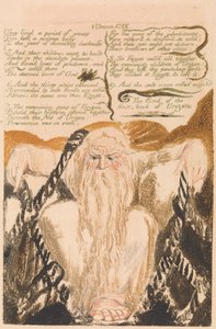 Het Eerste Boek van Urizen, Plaat 25, "Ze leefden een periode van jaren..." (Bentley 28)