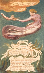 Het Eerste Boek van Urizen, Plaat 2, "Preludium tot het Boek van Urizen" (Bentley 2a) door William Blake