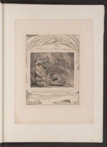 De Heer antwoordt Job uit de wervelwind, 1825 door William Blake