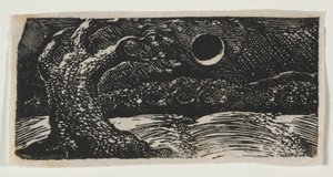 De Pastoralen van Vergilius, Ecloge I: De Verwoeste Boom, 1821 door William Blake