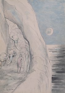 De Trotsen Onder hun Enorme Ladingen 1824-27 door William Blake