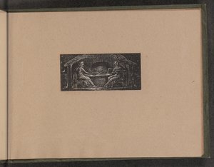 Thenot en Colinet Eten hun Avondmaal, 1821 door William Blake
