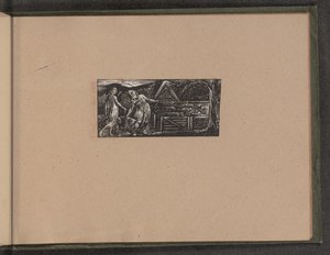 Thenot en Colinet Leiden hun Kudde Samen, 1821 door William Blake