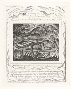 Met dromen op mijn bed schrik je me af en beangstig je me met visioenen door William Blake