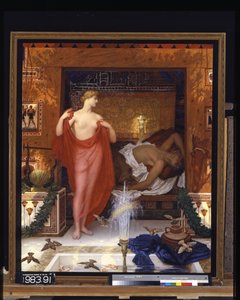 Hera In Het Huis Van Hephaistos door William Blake Richmond